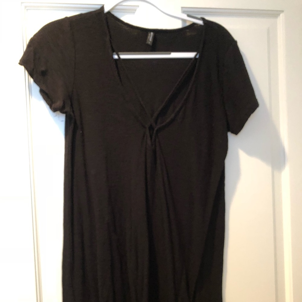 Black T-shirt dress